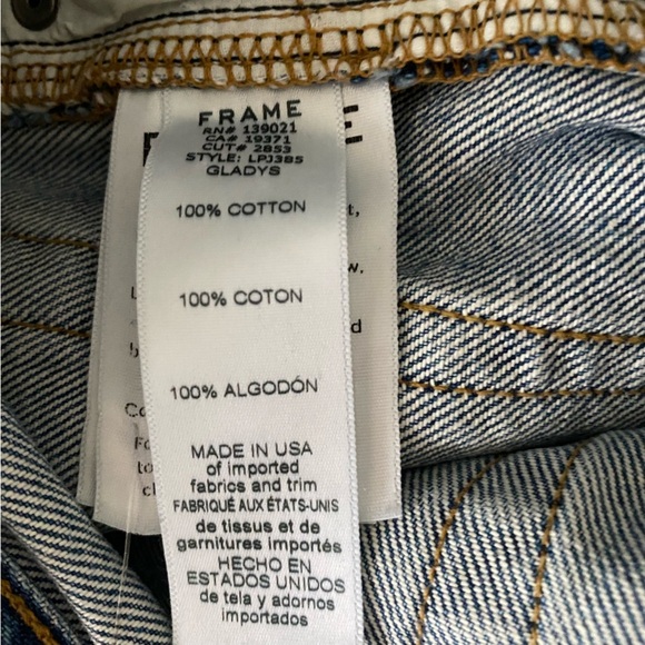 FRAME Le Pegged Jean High Rise Straight Leg Jean Gladys Wash NWT - Picture 8 of 9